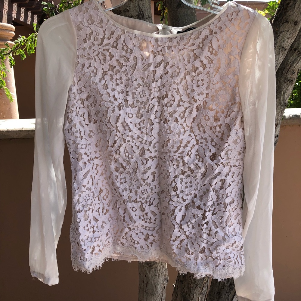 Ann Taylor crochet blouse